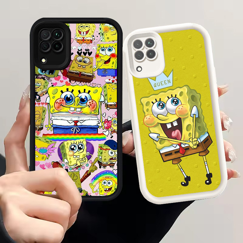 Casing untuk Samsung Galaxy A12 A22 5G Silikon Case H-82 SpongeBob