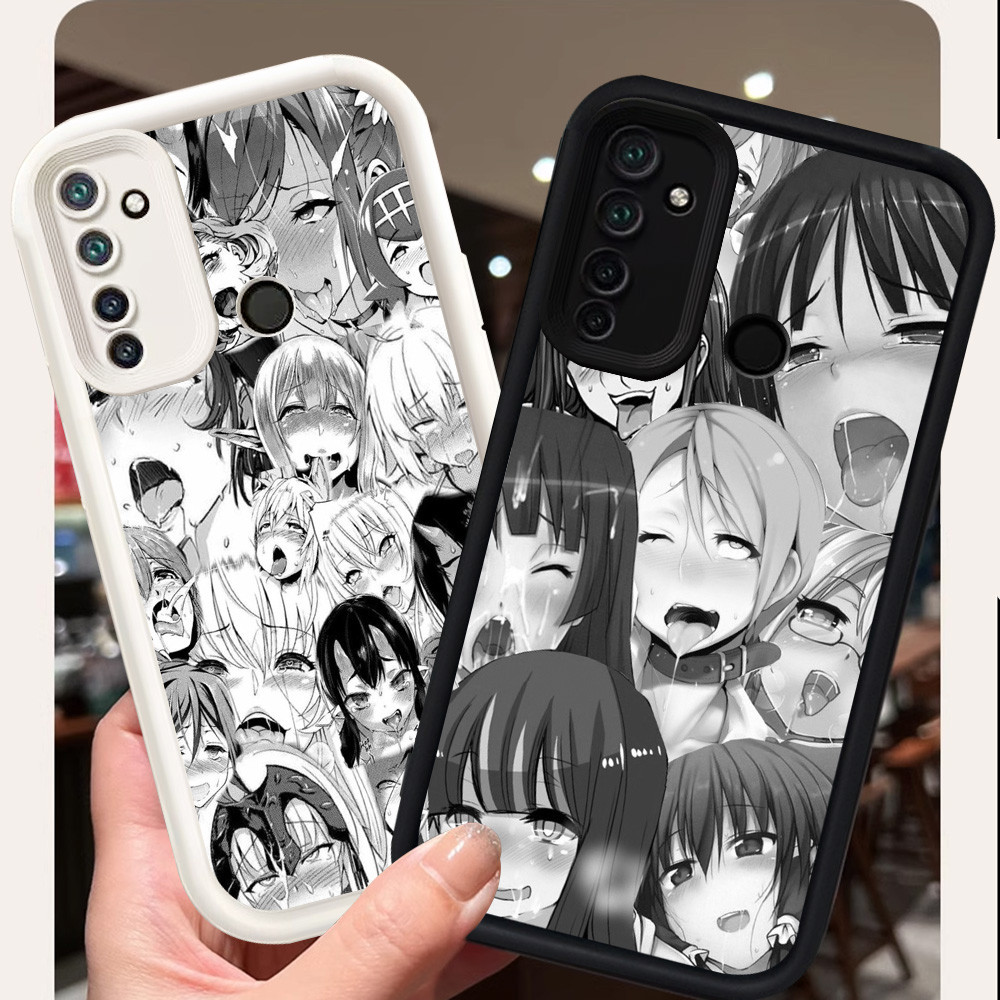 Casing untuk Realme 5i C71 C73 6i 5 5s Narzo 10 10A 20A C75 Silikon Case H-19 Ahegao Anime