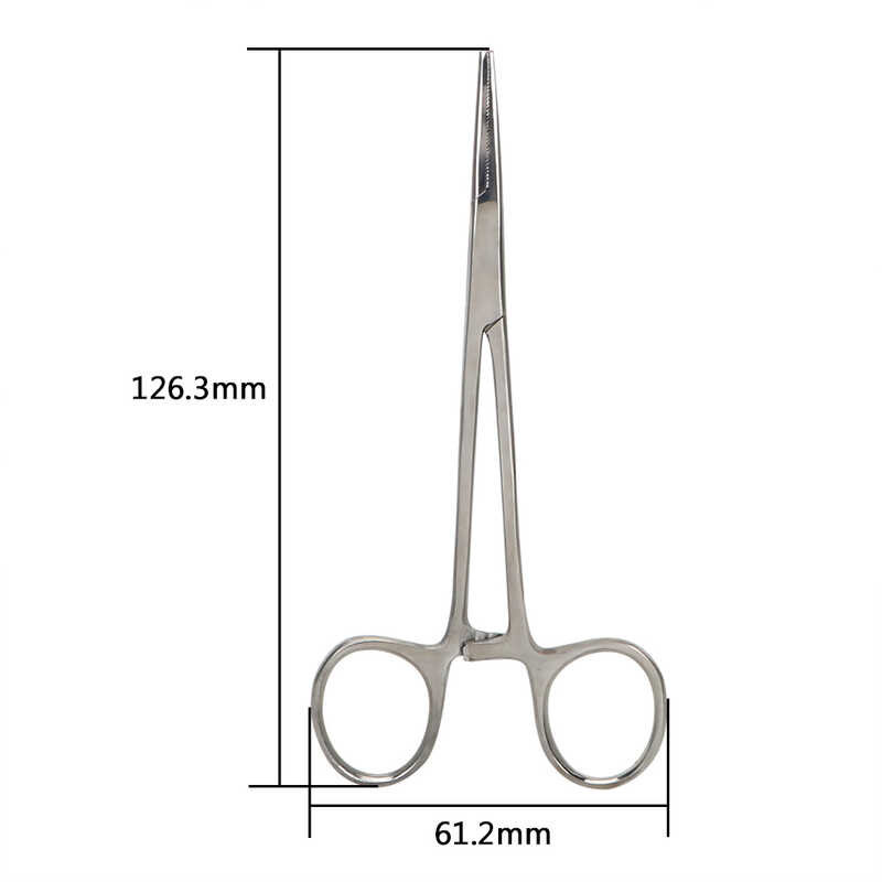 ￥ Alat Epilasi Lengkung/Tepat 12,5Cm Hemostatik Forceps