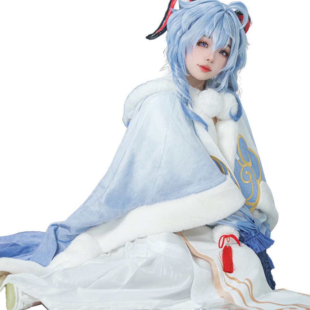 Uwowo Youwowo Genshin Impact Ganyu Kekanakan Cosplay Pakaian Wanita Element Han Kostum cos