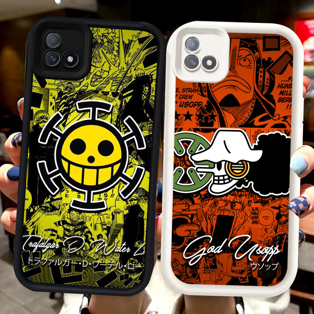 Z-55 Anime One Piece Putih Hitam Casing untuk Realme C11 2021 C20 C20A Case