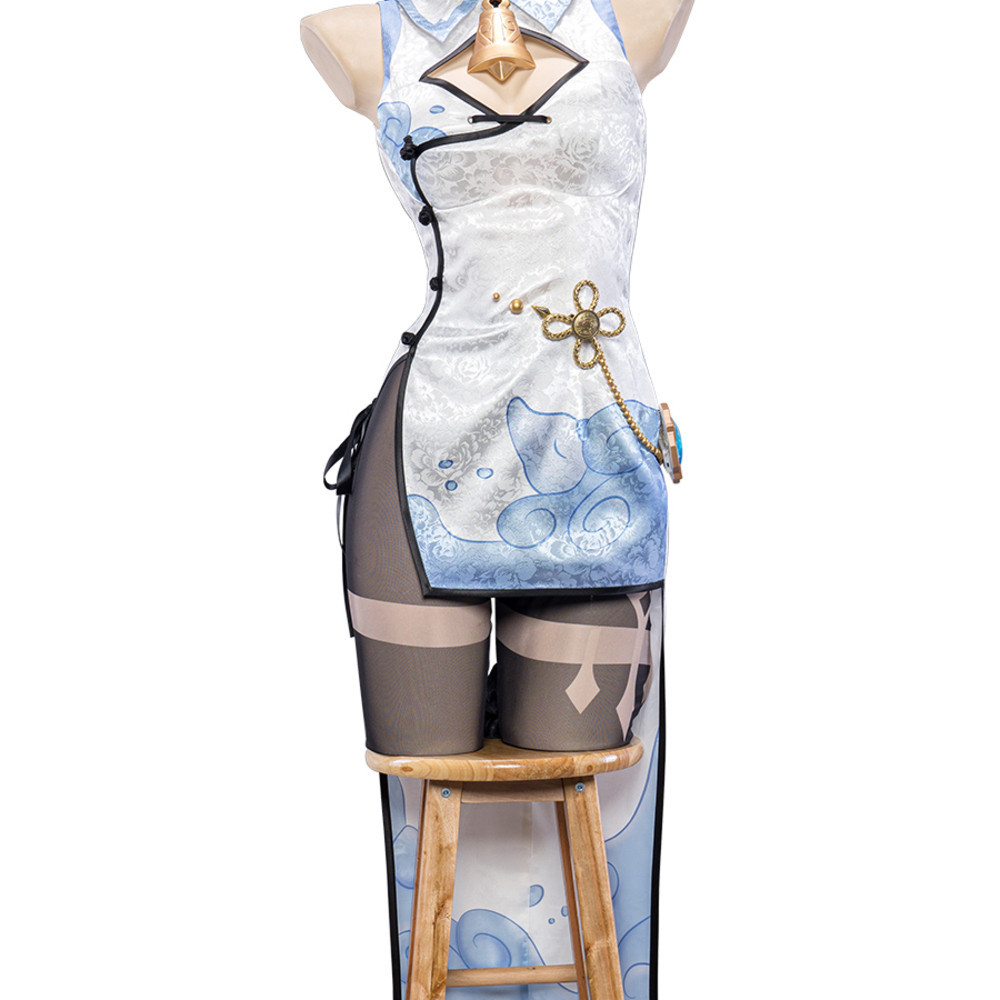 Uwowo Youwowo Genshin Impact Ganyu Tongren Cheongsam cosplay kostum animasi wanita