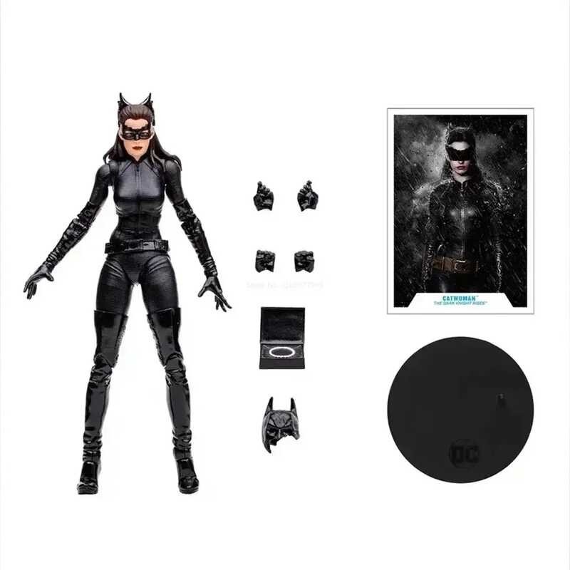 ￥ Dc Multiverse Catwoman Figurine Mcfarlane Anime Figures Batman The Dark Knight Rises Action Fig