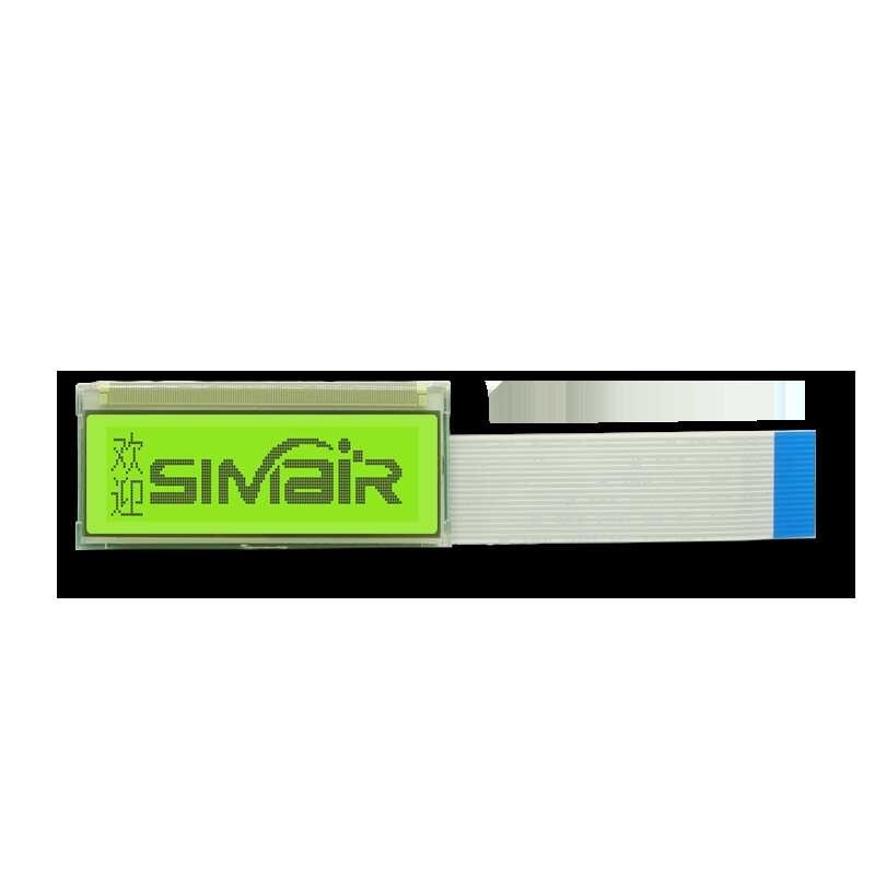 Ukuran kecil ultra tipis RT12232-4 12232 LCD Display Screen Module 122x32 Graphic Yellow Backli