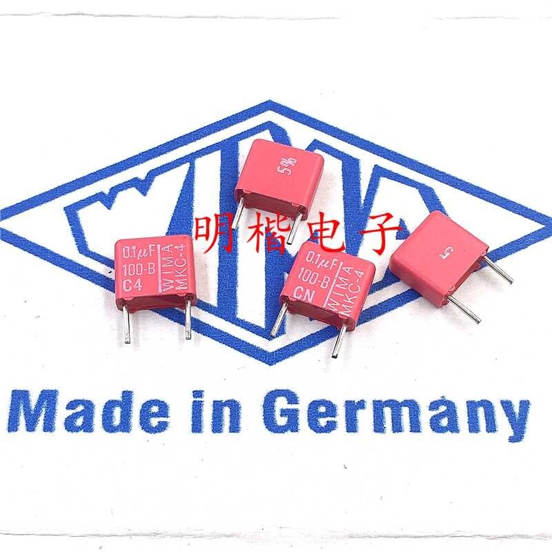 10pcs/30pcs Free Shipping WIMA kapasitor Jerman C-4 100V 0.1UF 100V104 100nf P=7.5mm 104