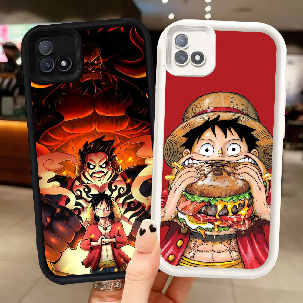 Z-3 One Piece Luffy Putih Hitam Casing untuk Realme C11 2021 C20 C20A Case