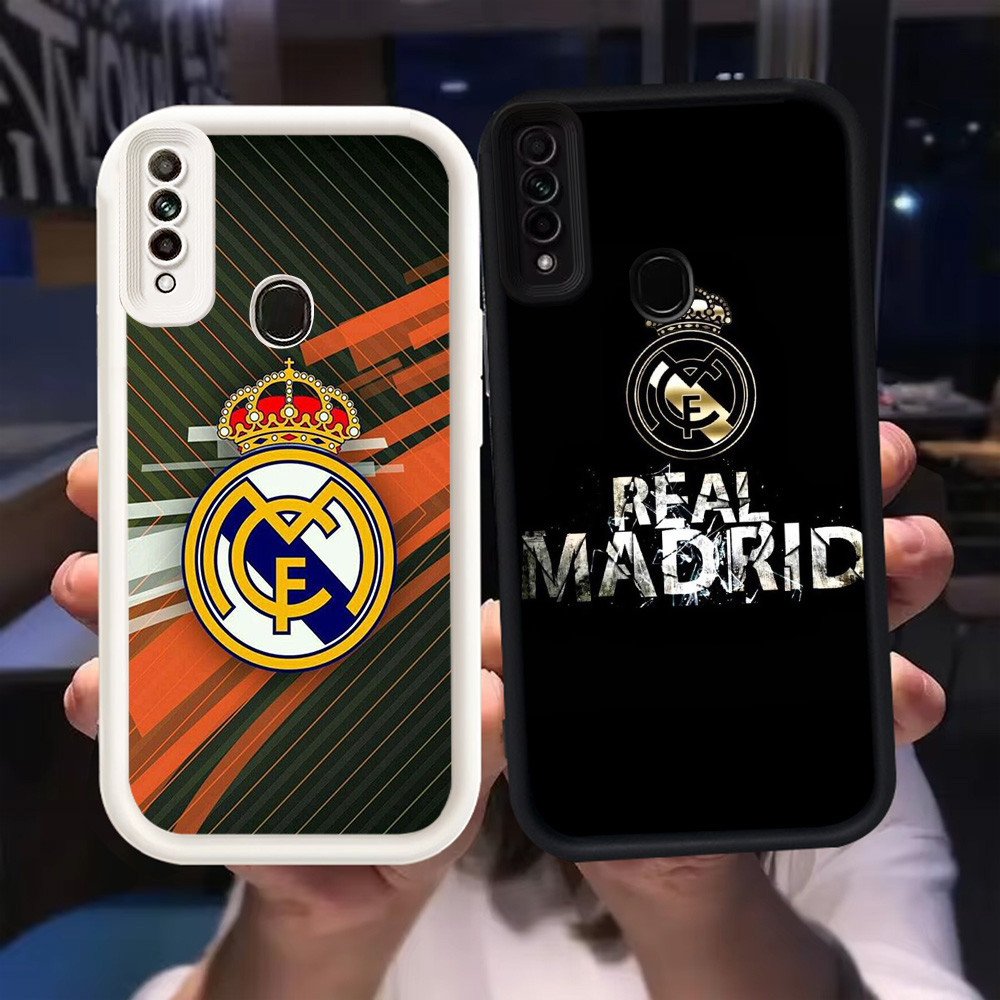 Z-15 M-madrid Putih Hitam Casing untuk OPPO A31 Reno 3 A91 F15 2020 Case