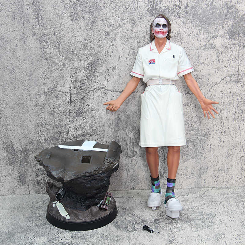 ￥ Batman Heath Ledger Joker Sebagai Perawat · Action Figure Games 54Cm