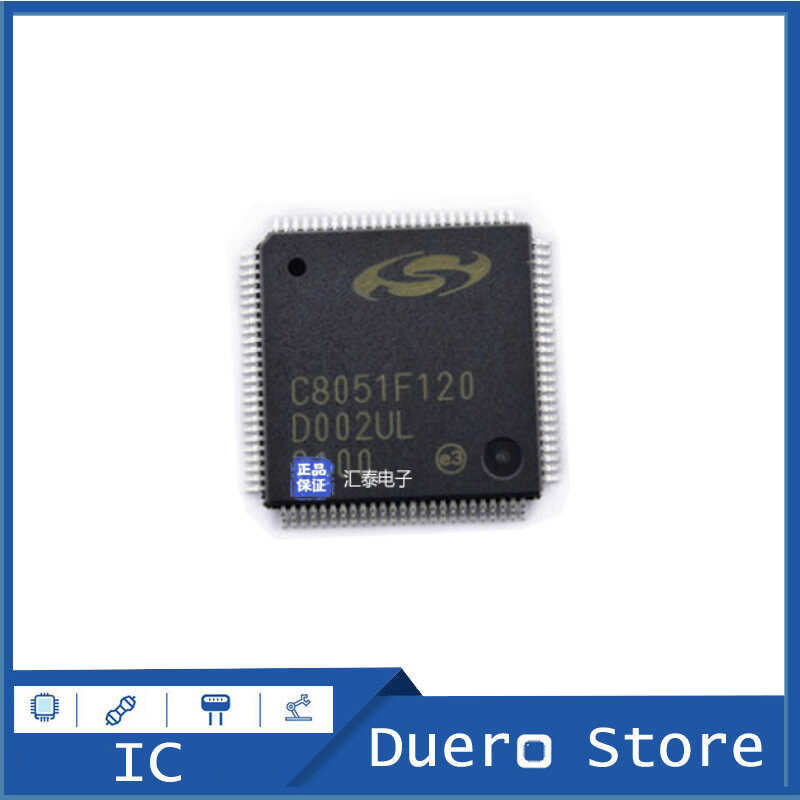 100% 1pcs/lot asli asli:C8051F120 C8051F120-GQR Microcontroller chip IC antarmuka USB :C8051F120