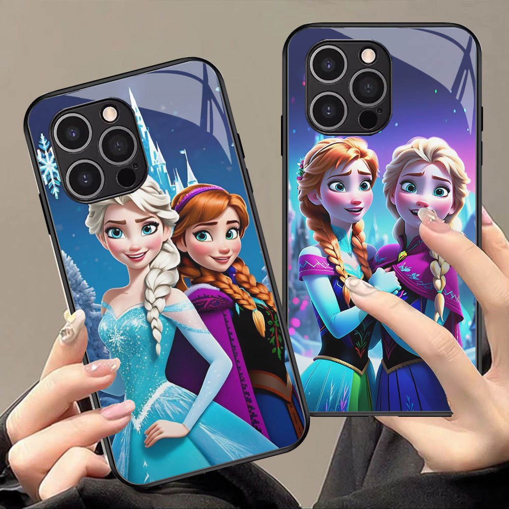 Kaca Mewah Casing untuk iPhone XS 12 Mini X XR 11 Pro Max Case J-45 Frozen