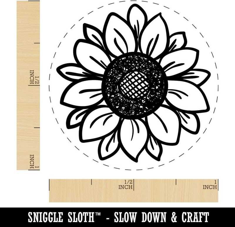 

Suower A.B.C.D.E. Cute Doodle Rubber Stamp for Stamping Crafting Planners - 1 Inch Medium ing