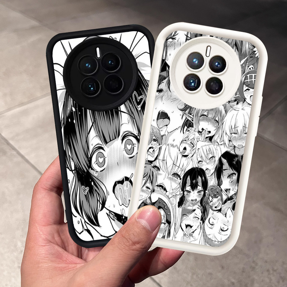 Casing untuk Realme 12X 12 Lite Pro Plus 5G Silikon Case H-19 Ahegao Anime