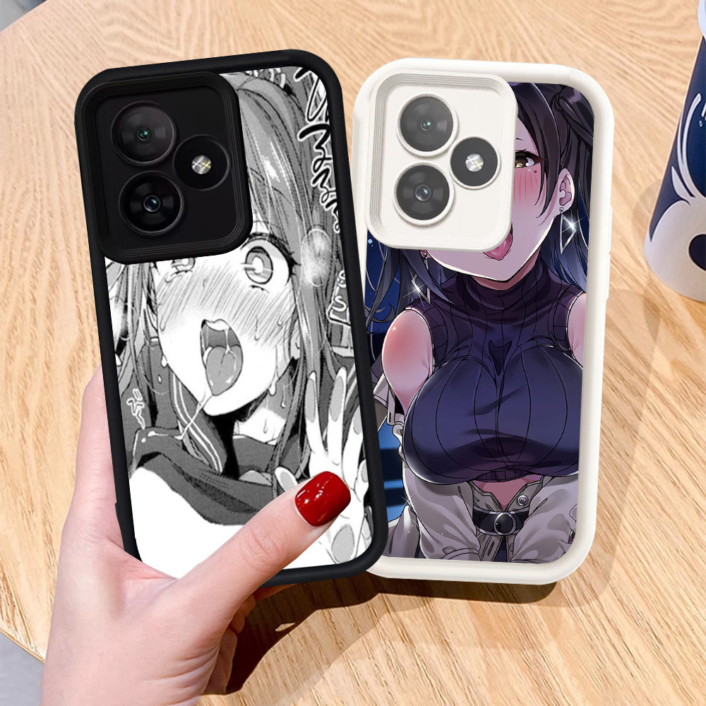 Casing untuk Xiaomi POCO X5 F6 F5 Redmi 13 13X Turbo 3 5G Silikon Case H-19 Ahegao Anime