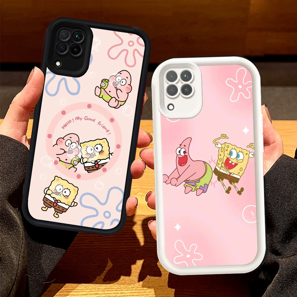 Casing untuk Samsung Galaxy A12 A22 5G Silikon Case H-90 SpongeBob