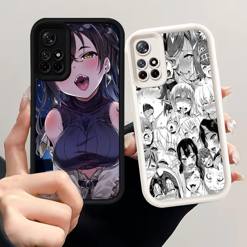 Casing untuk Xiaomi Redmi Note 11 SE 11S 11T Pro 5G Silikon Case H-19 Ahegao Anime