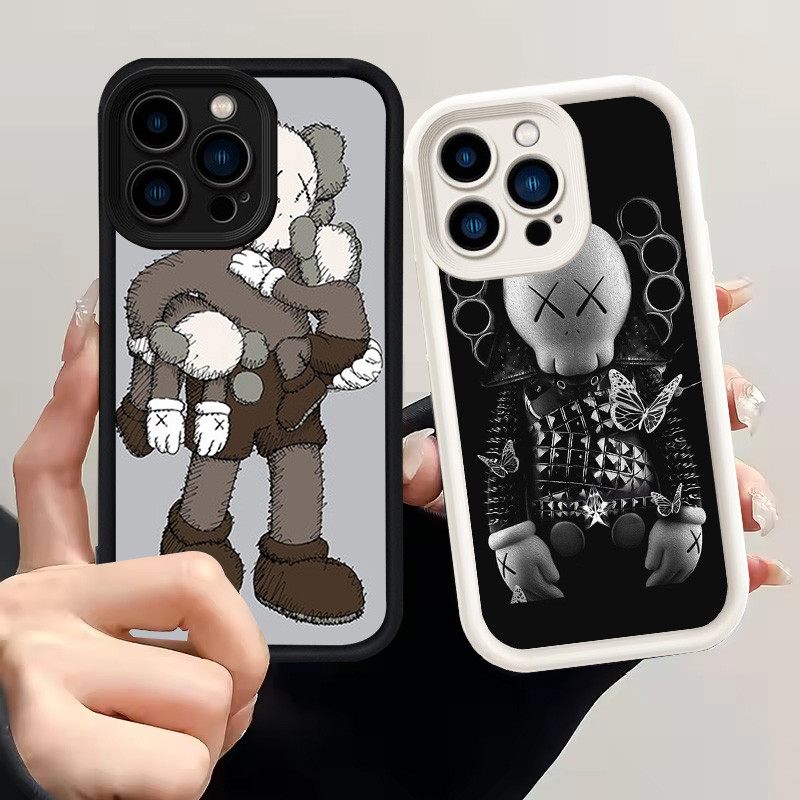 Casing untuk iPhone 12 XR Mini Pro Max Silikon Case H-38 KAWS