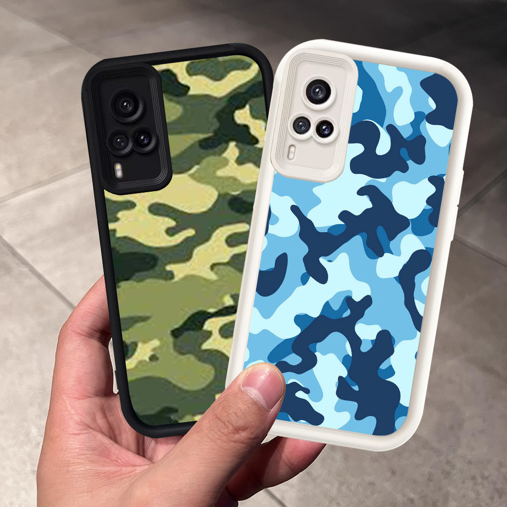 Casing untuk VIVO Y51S Y31 Y51A Y33 Y53s Y51 Silikon Case H-92 Camouflage Camo