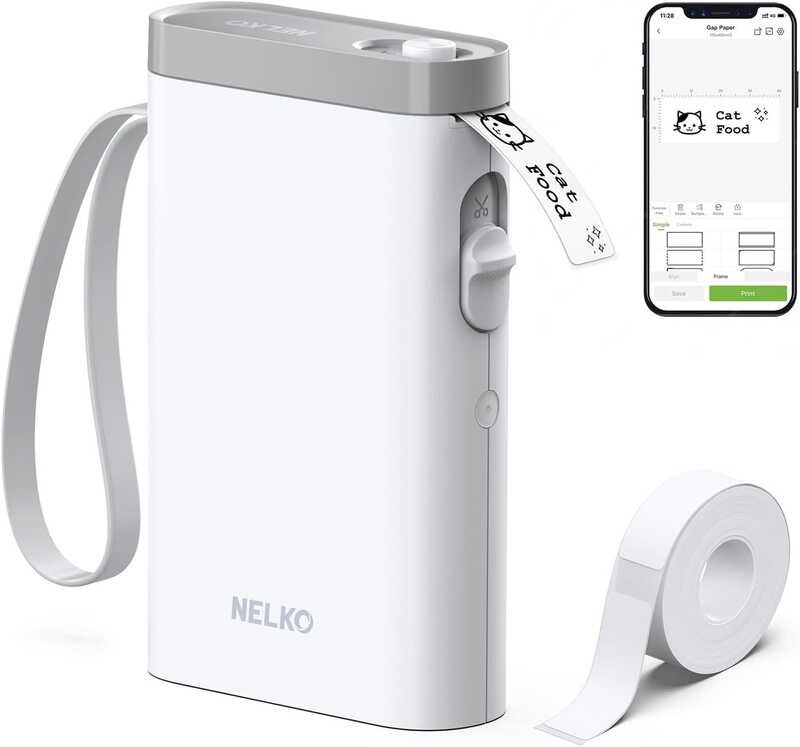 

Nelko 1 Maker hine Tape, P21 Bluetooth Printer, Wireless Mini Label Makers with Multiple Templa