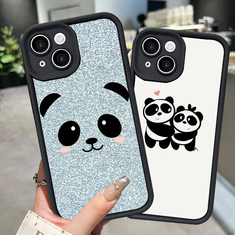 H-31 Cute panda Casing untuk OPPO Reno 4F 4 6 F19 5 F19S F11 3 5G