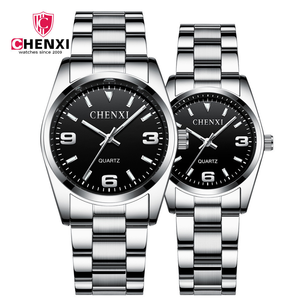 Chenxi Men's Women's Night Glow Waterproof Couple Watch