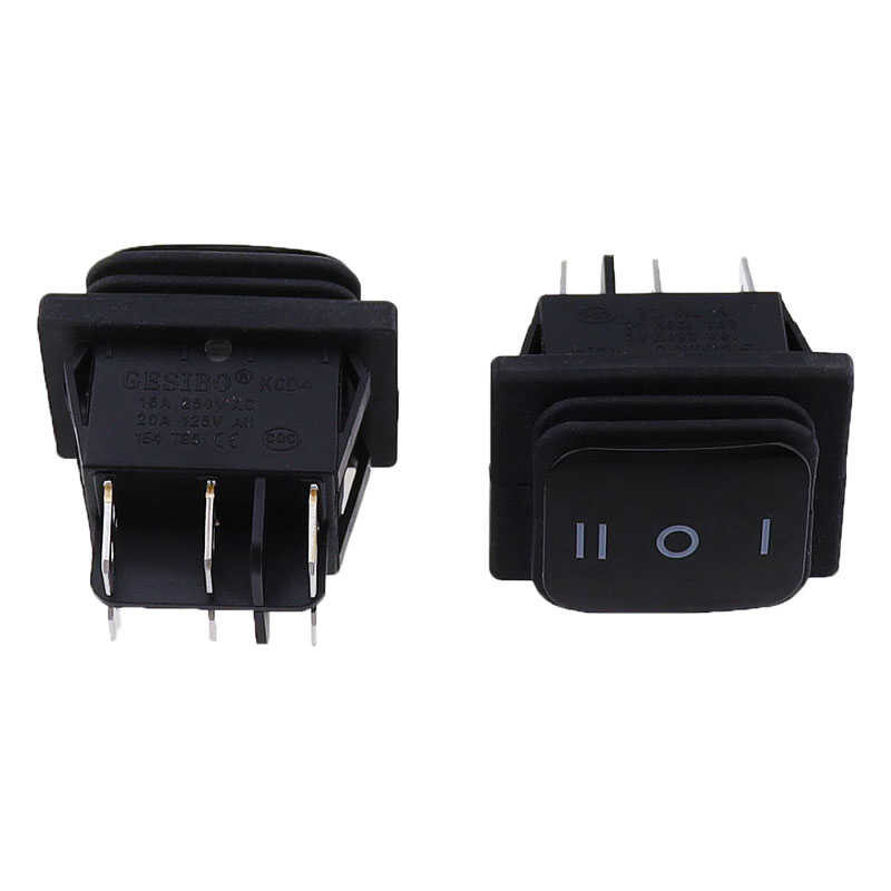 1PC Momentary (on)-off-(on) Waterproof 6Pin Rocker Switch 3 Position Locking ON-OFF-ON DSDT