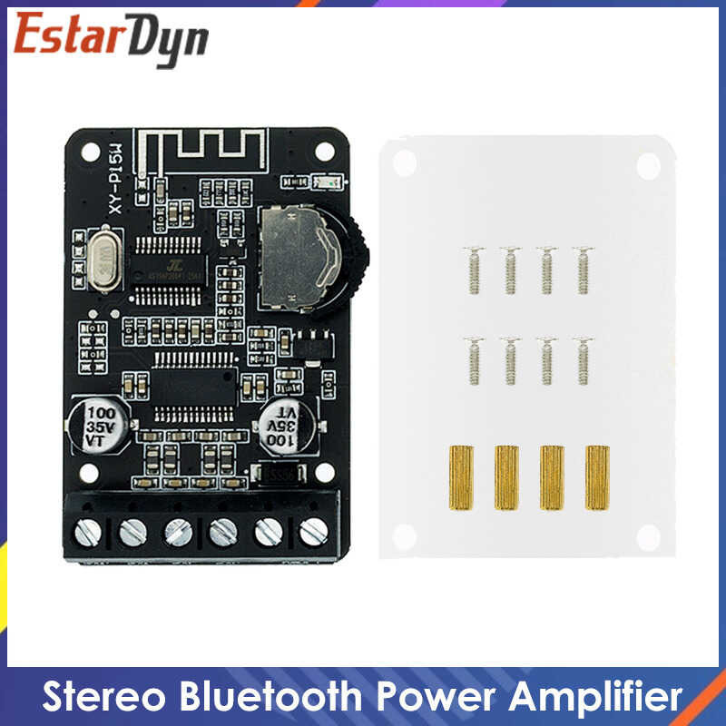 Stereo Bluetooth 10W/15W/20W Board 12V/24V High Power Digital Amplifier Module XY-P15W