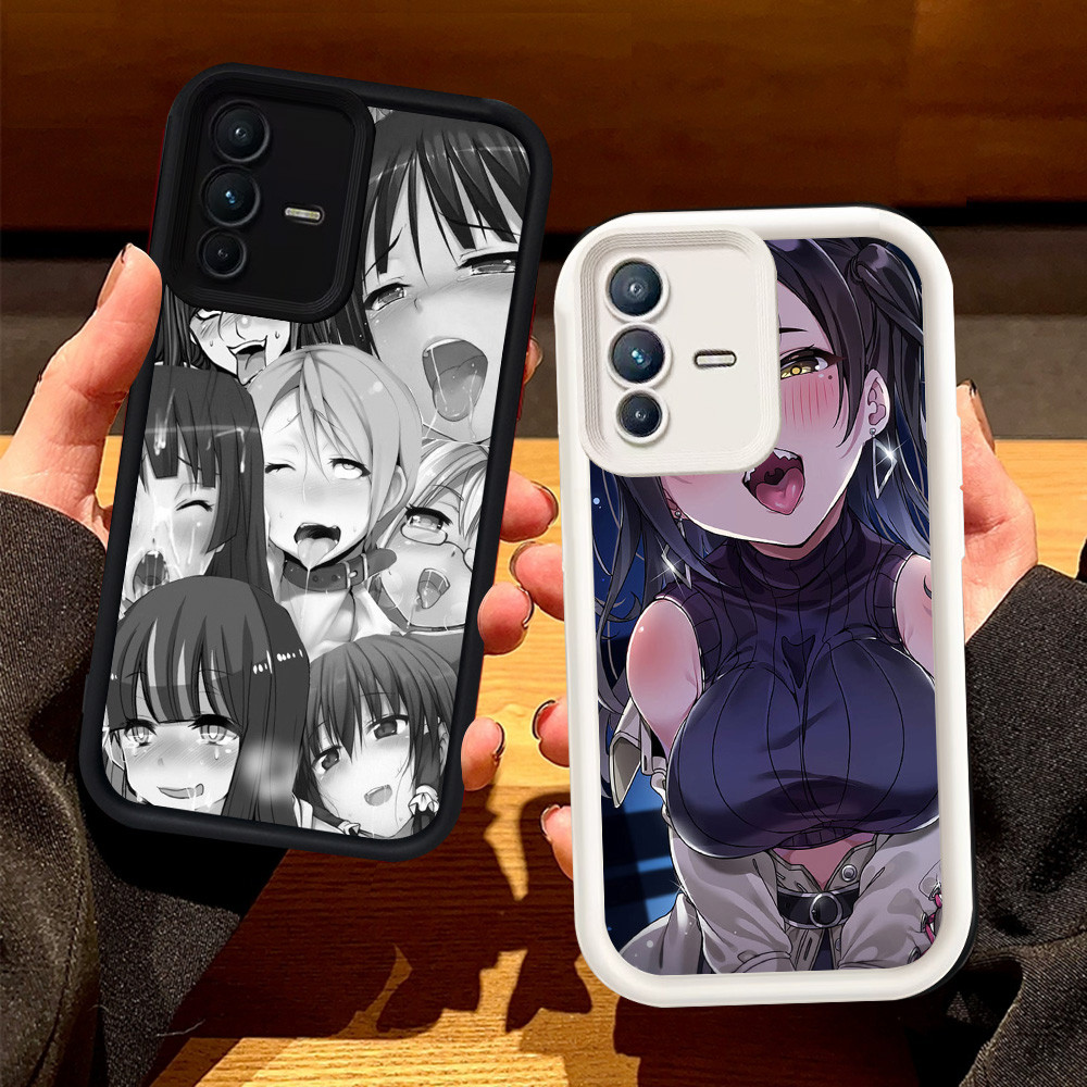 Casing untuk VIVO Y75 V23E Y200 V23 5G V19 Neo V17 Silikon Case H-19 Ahegao Anime