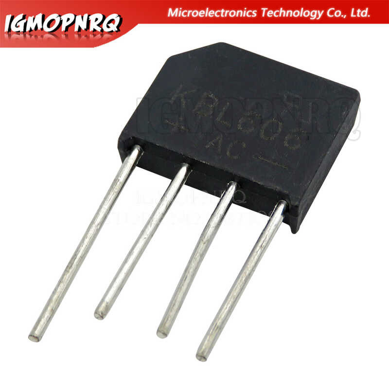 KBL06 5pcs KBL10KBL606 ZIP GBL406 GBU406 GBU606 ZIP4 Silicon bridge 4