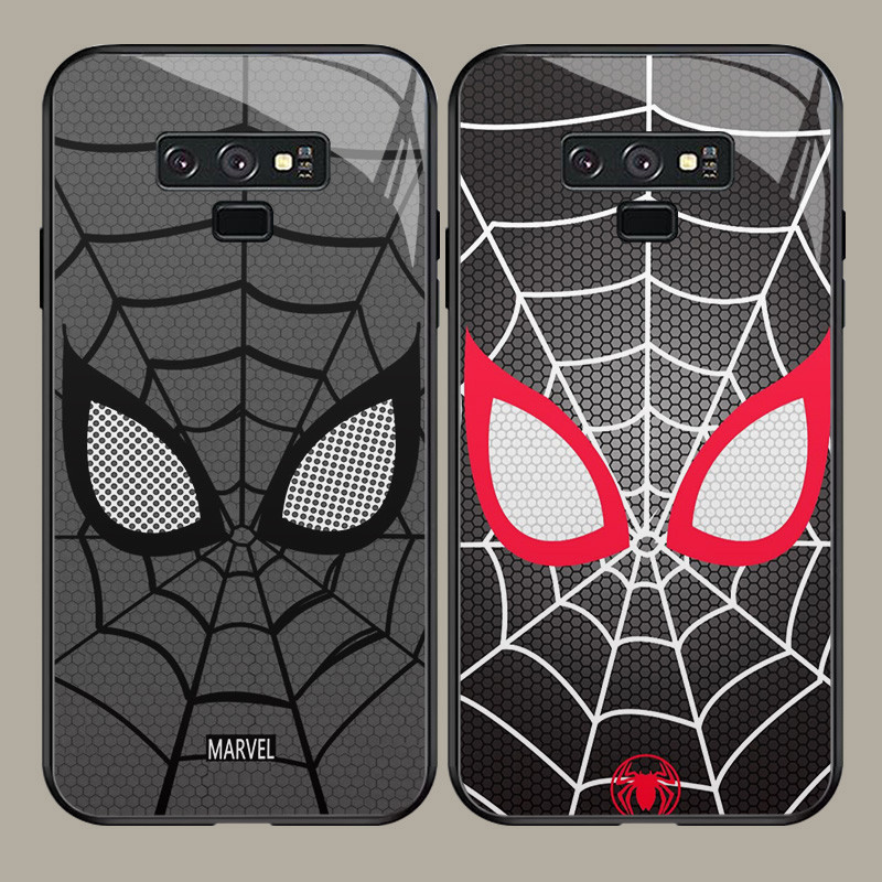 Kaca Mewah Casing untuk Samsung Galaxy J4 S8 J7 Core J6 Plus Prime Pro Note 9 J-41 Spiderman