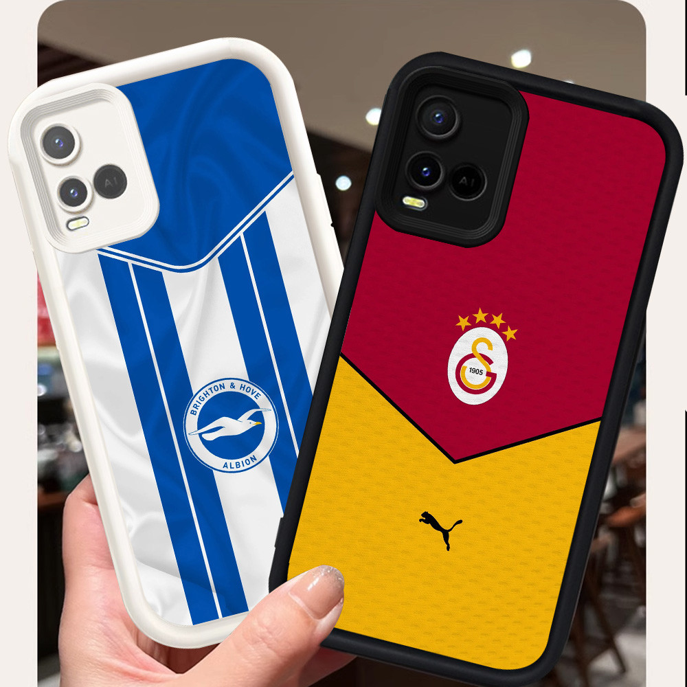 Casing untuk VIVO Y21e V20 Y21t Y21s Y33s Y21 Pro Silikon Case H-73 tim sepak bola