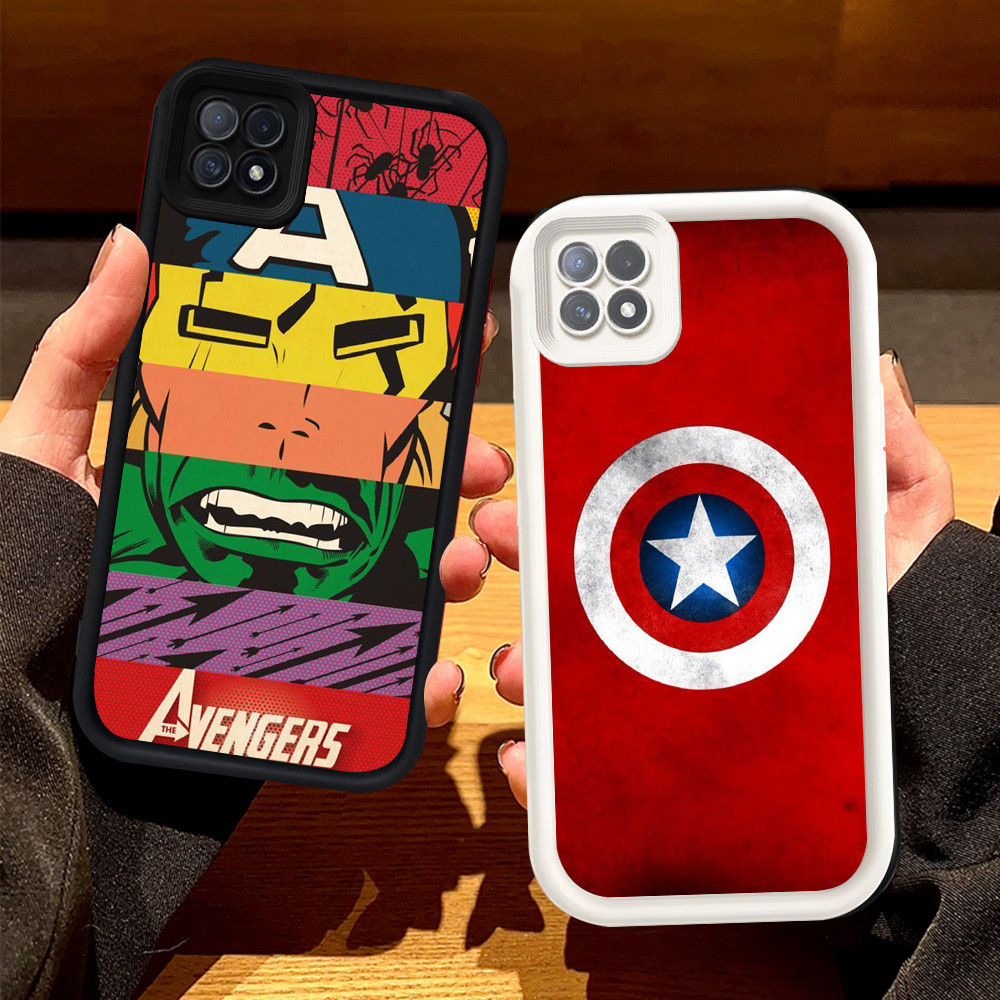 Casing untuk OPPO Reno 4 Lite 4F A93 A16E A16K F17 Pro Silikon Case H-88 Marvel Avengers