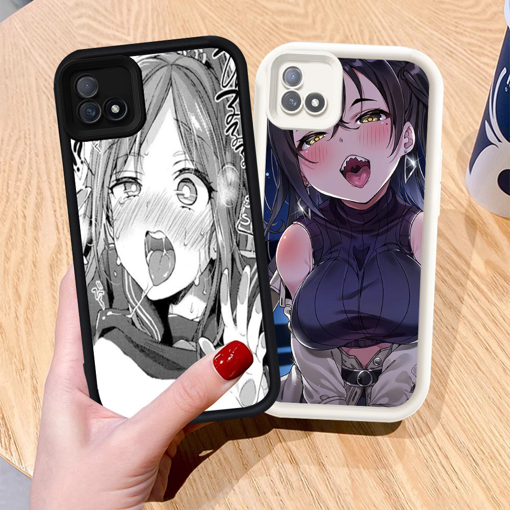 Casing untuk Realme C11 2021 C20 C20A Silikon Case H-19 Ahegao Anime
