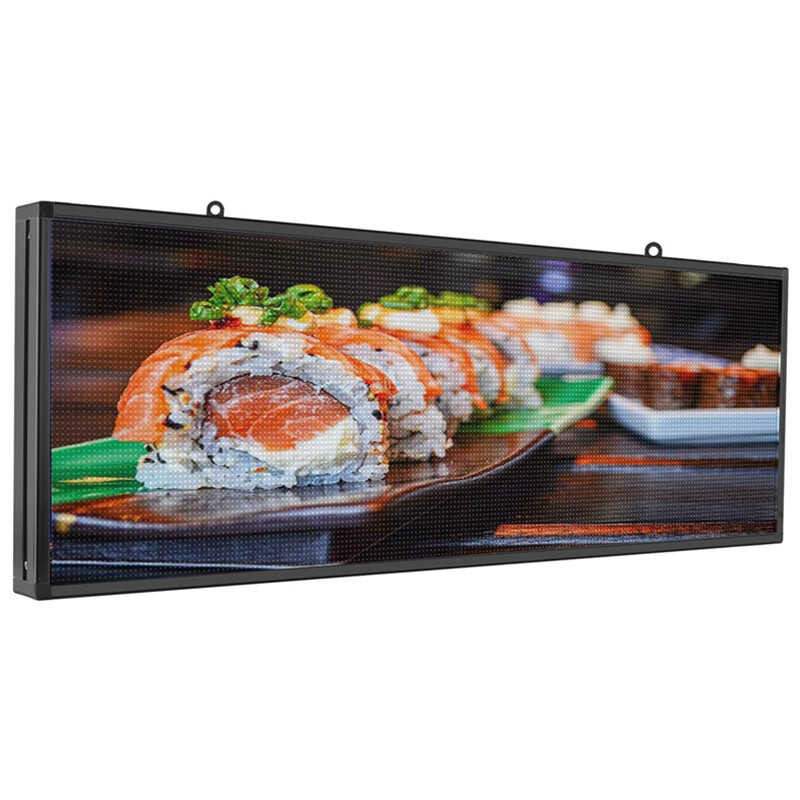 

P5 39"x14" USB Programmable Sign Full Color Scrolling Led Display High Brightness LED Advertisi