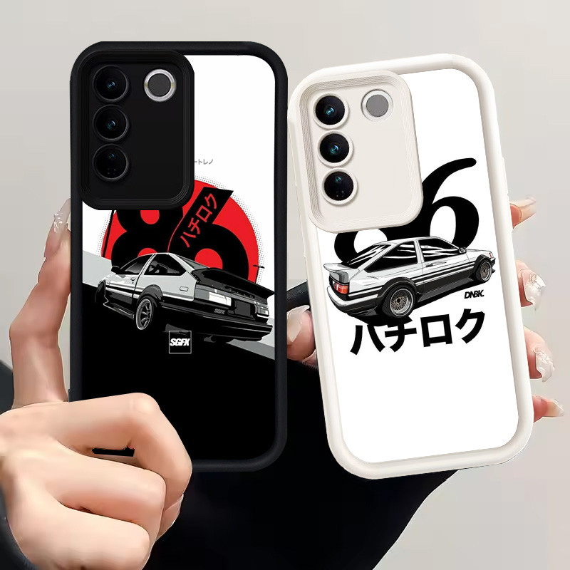 Casing untuk VIVO V29 Y100 Y81 Y81s V29E Pro Silikon Case H-43 INITIAL D AE86