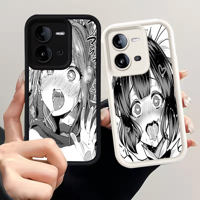 Casing untuk VIVO Y28 Y17S V25E Y28s V25 Silikon Case H-19 Ahegao Anime