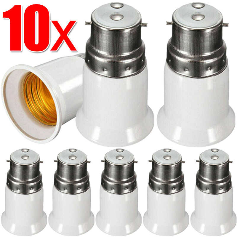 1/10pcs Led Lamp Adapter B22 Ke E27 Bulb Sockets Lamps Base Conversion Holder Converter Light B