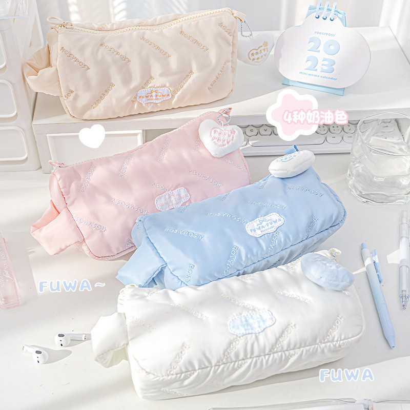 

Tempat Pensil Rosyposy Soft Fuwa Seri Awan Pena Kapasitas Besar Ringan Kapas Kantong Kertas Perempuan Pensil Kotak Import