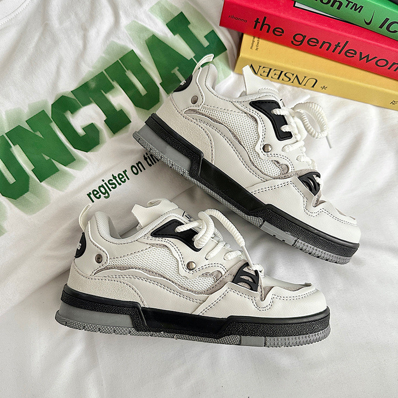 Xu Ling's New Red Casual Board Shoes for Spring and Summer, Couple Breathable Sports Thick Sole Sing