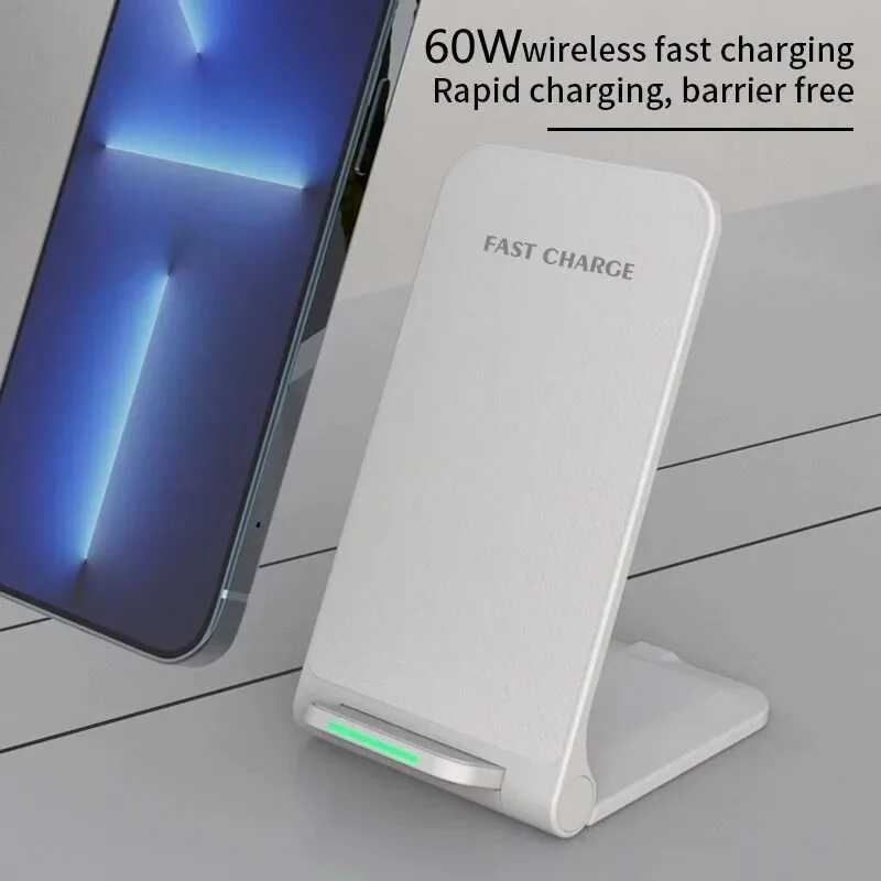 ￥ Station Tanpa Wayar 100W Iphon 15 14 13 12 Pro Max 11 Tlpon Stand Fast Charging Chargr Untuk Sa