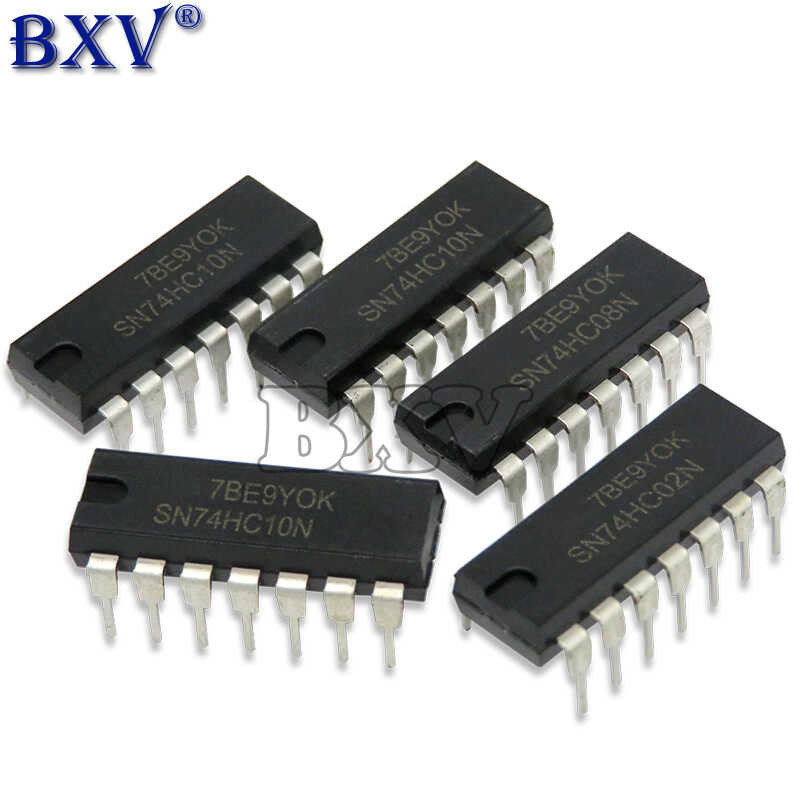 SN74HC00N DIP 10PCS 74HC00 OP SN74HC02N SN74HC04N SOP SN74HC05N SN74HC08N SN74HC10N 74HC02 74HC