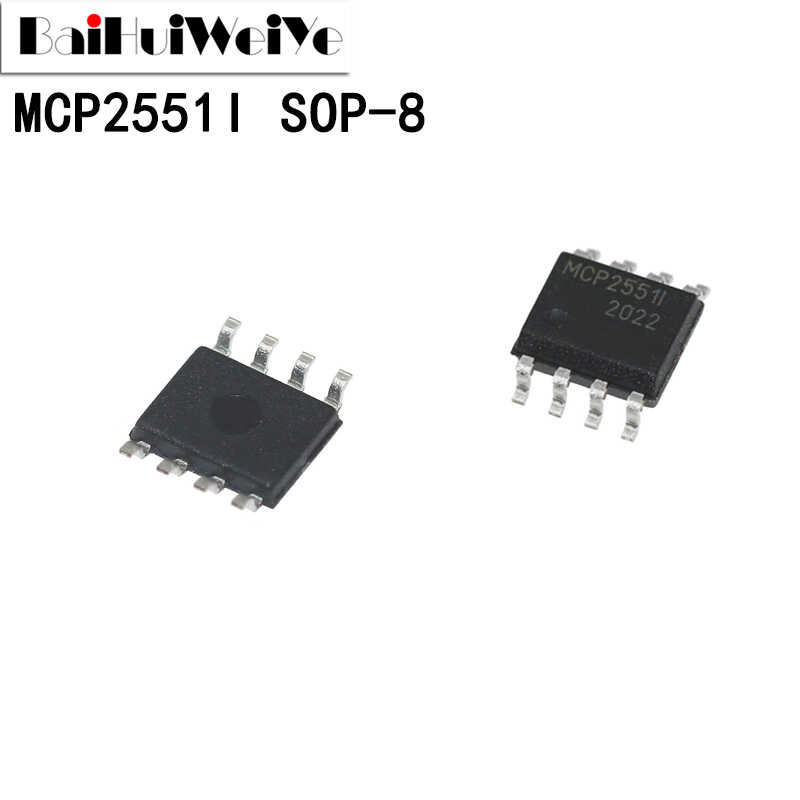10Pcs/Lot MCP2551T-I/SN MCP2551-I/SN MCP2551I · SOP-8 SOP8 SMD Original Good Quality Chipset