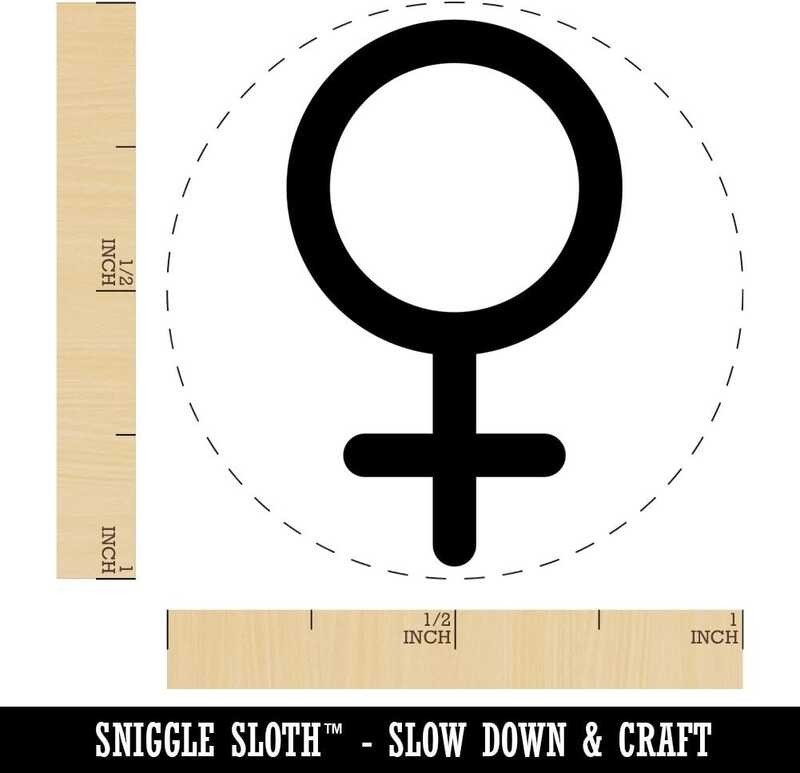 

Venus Woman A.B.C.D.E. Female Gender Symbol Rubber Stamp for Stamping Crafting Planners - 1 Inc