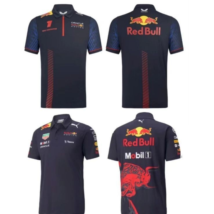 2023 Tim F1 Suit balap cepat T-shirt kering pria POLO Shirt Polo Collar lengan pendek musim panas