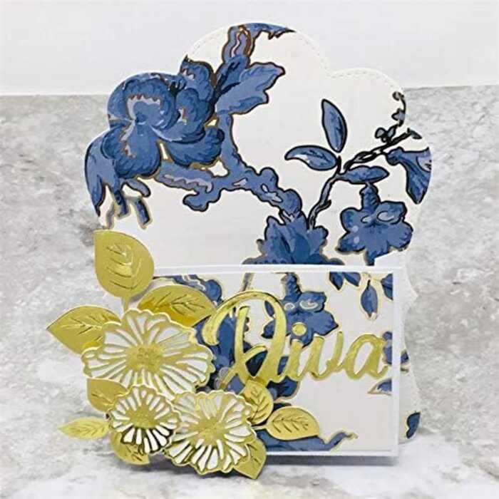 

KSCRAFT Two A.B.C.D.E. large label with loading bag, metal cutting mold template, scrapbook/alb