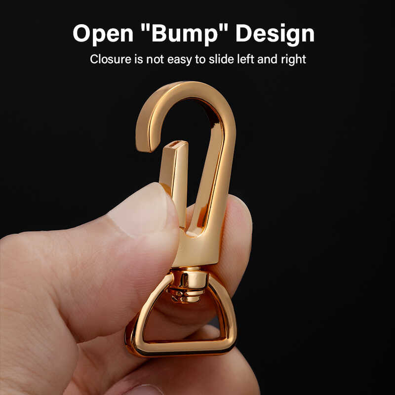 ￥ WUTA 1 Pcs Metal Strap Spring Clip Buckles Lobster Clasp Carabiner Snap Hook DIY Keychain Handb