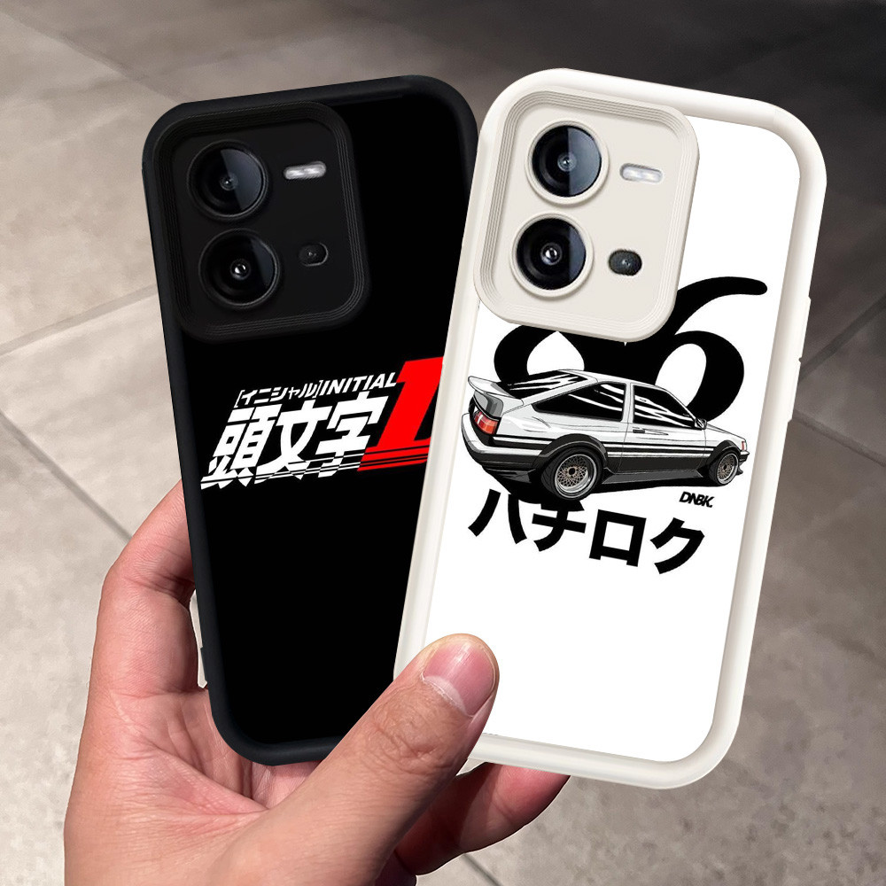 Casing untuk VIVO Y28 Y17S V25E Y28s V25 Silikon Case H-43 INITIAL D AE86