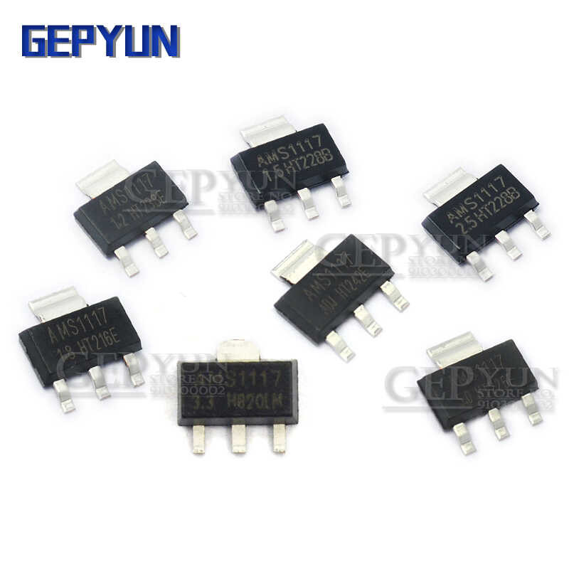AMS1117 seri 50PCS AMS1117-3.3V AMS1117-ADJ AMS1117-1.8V AMS1117-1.2V AMS1117-5.0V AMS1117-2.5V