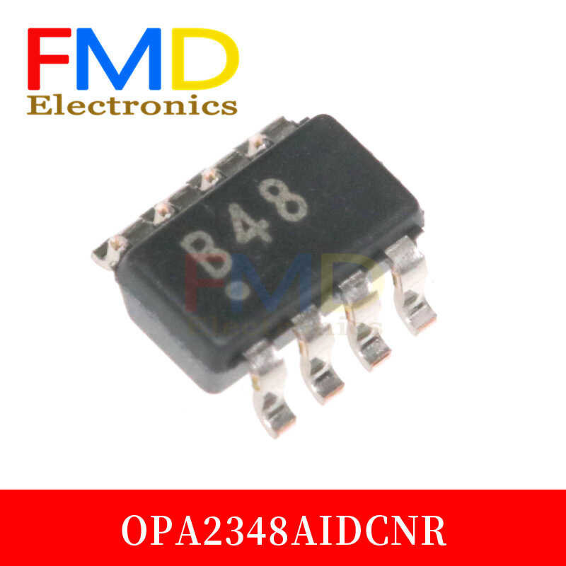 agen 5PCS/LOT Patch Baru OPA2348AIDCNR layar sutra B48 SOT23-8 chip operasi amplifier
