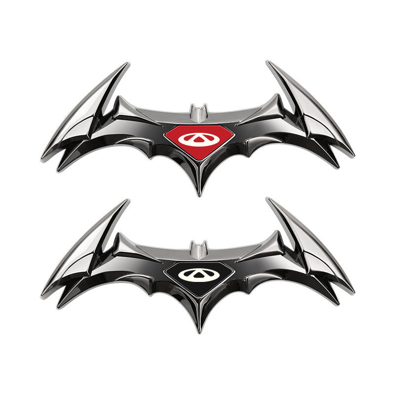 F 【92% Tingkat Ulasan Positif】 Produk Dekorasi Logo Stiker Mobil Batman Khusus Chery Modifikasi Tig