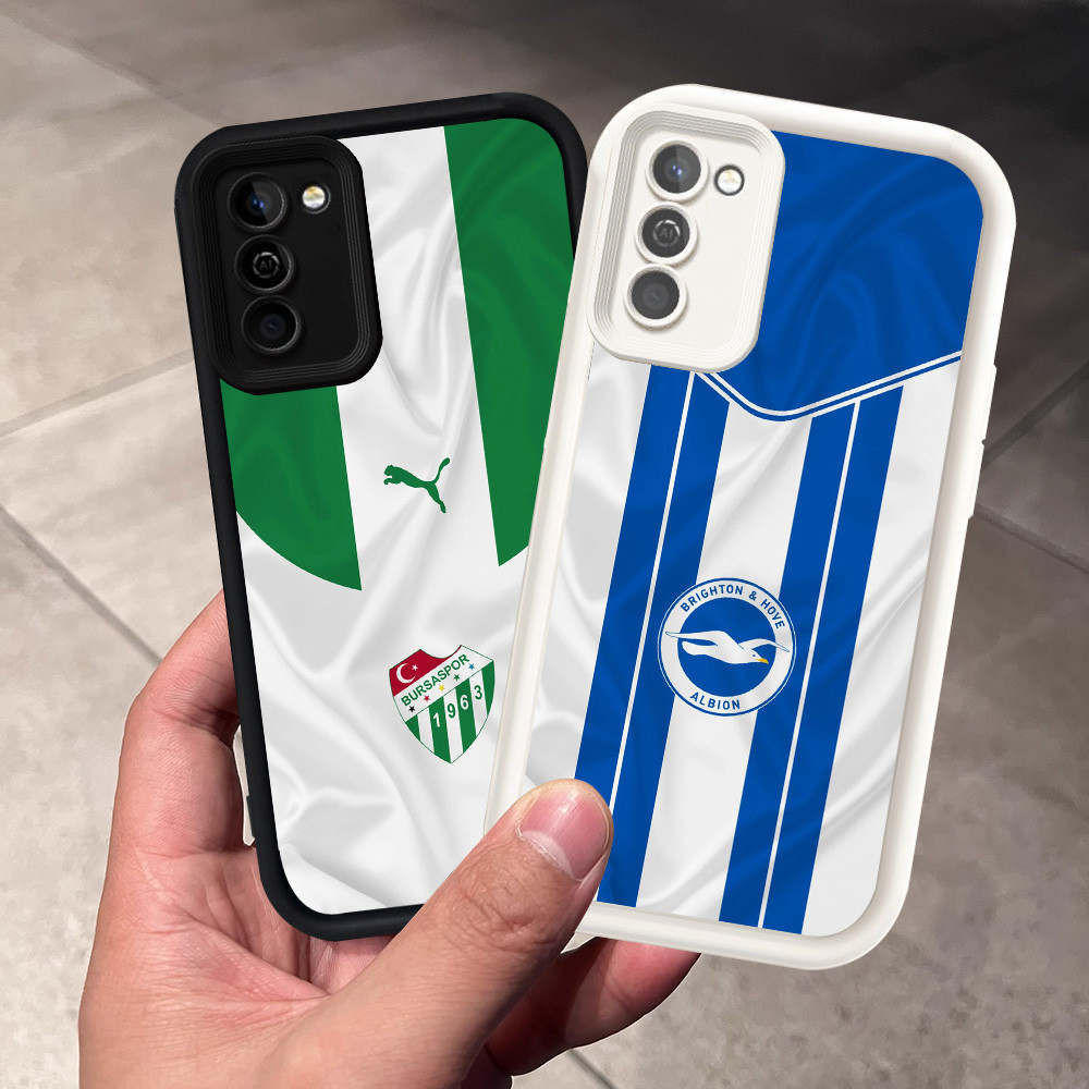 Casing untuk Samsung Galaxy A71 A31 S21 S20 FE A51 Silikon Case H-73 tim sepak bola